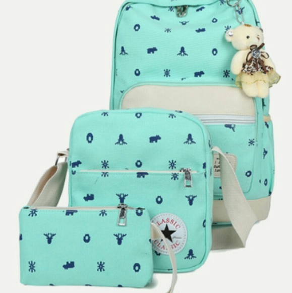🌾🐒ANIMAL PRINT COMBINATION BAG 3PC SET🐒🌾